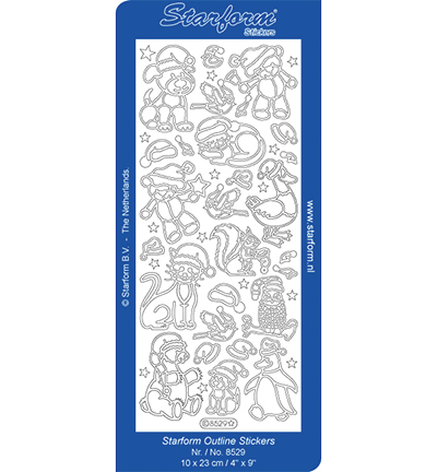 8529-goud - Starform - Stickervel, 8529, Goud - Or 8529-goud - Starform - Stickervel, 8529, Goud - Or