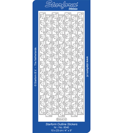 8540-goud - Starform - Stickervel, 8540, Goud - Bordures / Coins