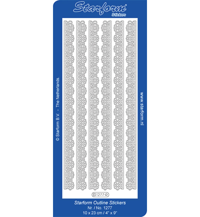 1277-goud - Starform - Stickervel, 1277, Goud - Or 1277-goud - Starform - Stickervel, 1277, Goud - Or