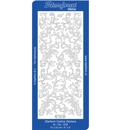 1283-goud - Starform - Stickervel, 1283, Goud - Planter des fleurs