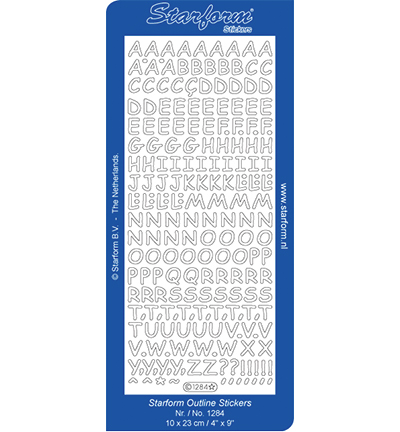 1284-goud - Starform - Stickervel, 1284, Goud - Or 1284-goud - Starform - Stickervel, 1284, Goud - Or