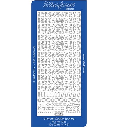 1286-goud - Starform - Stickervel, 1286, Goud - 