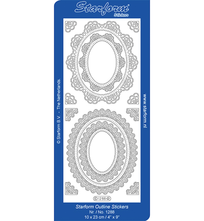 1288-goud - Starform - Stickervel, 1288, Goud - Or 1288-goud - Starform - Stickervel, 1288, Goud - Or