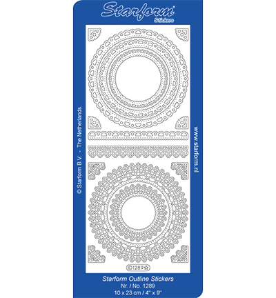 1289-goud - Starform - Stickervel, 1289, Goud - Or 1289-goud - Starform - Stickervel, 1289, Goud - Or