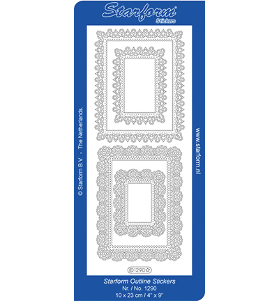 1290-goud - Starform - Stickervel, 1290, Goud - Or 1290-goud - Starform - Stickervel, 1290, Goud - Or