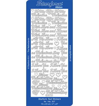 307-goud - Starform - All My Love/Valentines/With Love and Kisses(EN) - 
