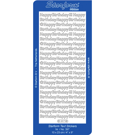 397-goud - Starform - Happy Birthday(EN) - Or 397-goud - Starform - Happy Birthday(EN) - Or