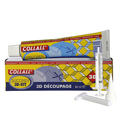 COL3D0080SET - Collall - Colle de sillicone, 3D kit, Collall - Colle 3D / colle de silicone