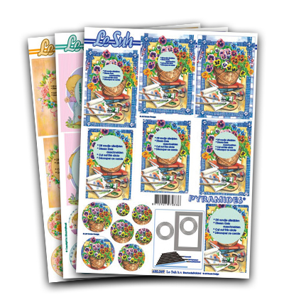 Set 1 - Le Suh - Knipvellen assorti set 1- 10pcs, A4 - 