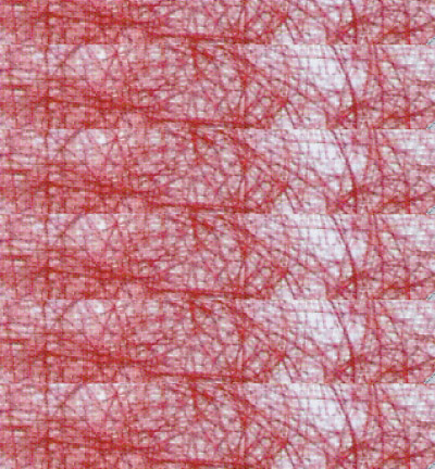 118.107 - Le Suh - (10) intisse toile d\'araignée rouge - 