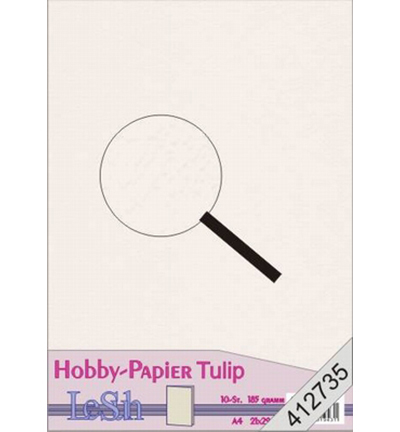 412735 - Le Suh - Papier Hobby Tulip, Rose - 