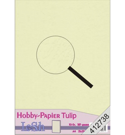 412738 - Le Suh - Papier hobby Tulip, Vert clair - 