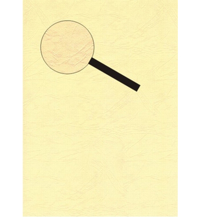 412742 - Le Suh - Papier cartonné Santana Ivoire - effet cuir