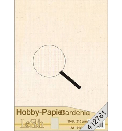 412761 - Le Suh - Papier hobby Gardenia, Naturel-blanc - 