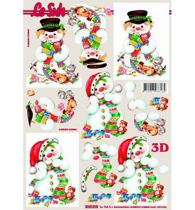 4169.313 - Le Suh - bonhomme de neige, Noël, train, jouets, peluche - Feuilles a decouper 4169.313 - Le Suh - bonhomme de neige, Noël, train, jouets, peluche - Feuilles a decouper