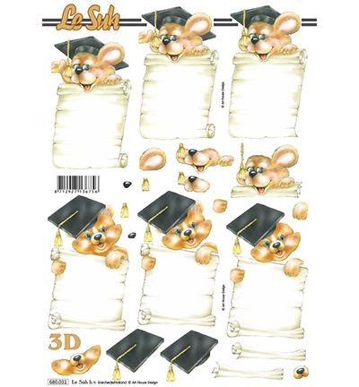 680.031 - Le Suh - Feuille 3-D A4 - A4 pré-découpé