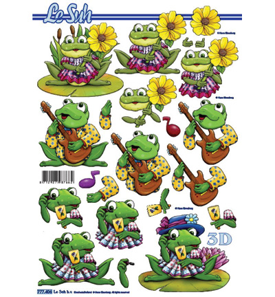 777.406 - Le Suh - Feuille à découper Le Suh, format A4 - A4