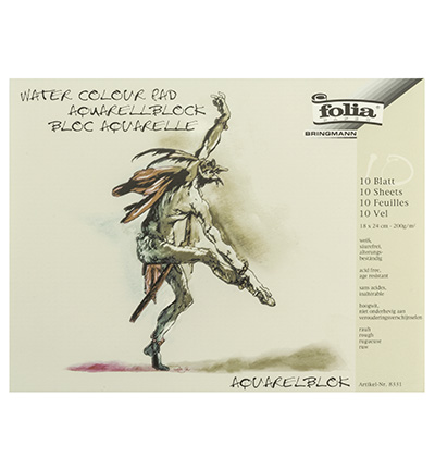 FO-8331 - Folia - Aquarelbloc 18x24cm, 200grs - 