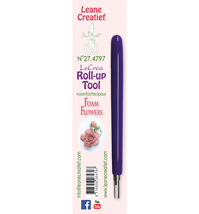 27.4797 - Leane Creatief - Roll up outil pour faire des roses en mousse - Flower Shaping Set