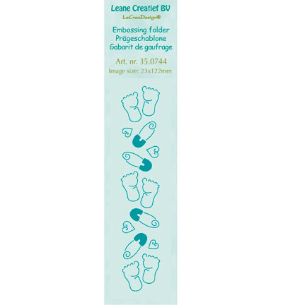 35.0744 - Leane Creatief - Baby feet - Border Embossing