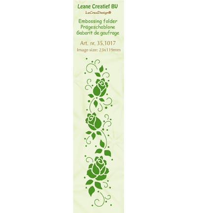 35.1017 - Leane Creatief - Roses - Border Embossing