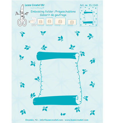 35.1345 - Leane Creatief - Parchemin - Gabarit de Gaufrage