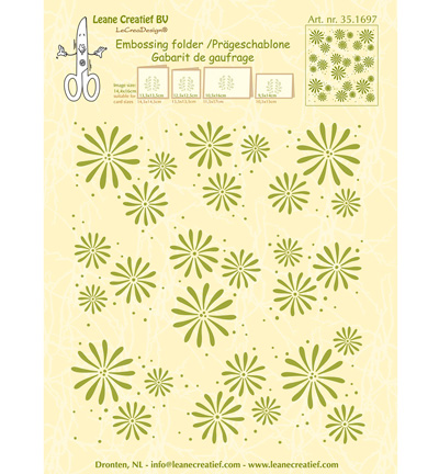 35.1697 - Leane Creatief - Flowers - Gabarit de Gaufrage
