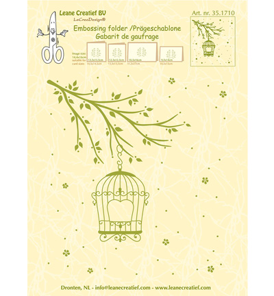 35.1710 - Leane Creatief - Birdcage - Autres plaques d embossage