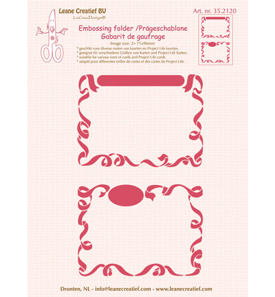 35.2120 - Leane Creatief - 2 x Little Frames - Gabarit de Gaufrage