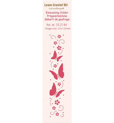 35.2144 - Leane Creatief - Butterflies - Border Embossing