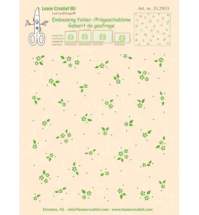 35.2953 - Leane Creatief - Little Flowers - Gabarit de Gaufrage