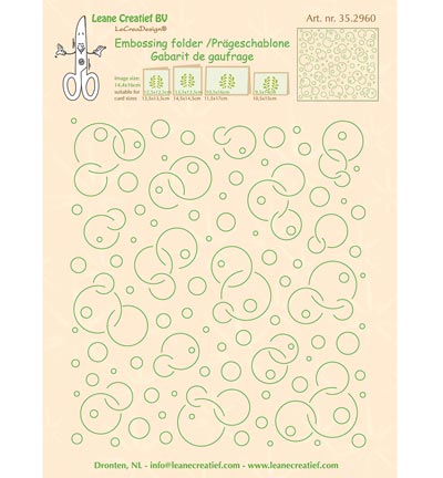 35.2960 - Leane Creatief - Circles - Autres plaques d embossage