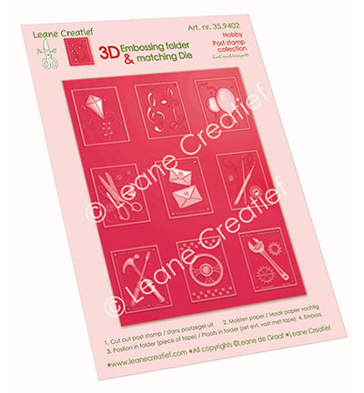 35.9402 - Leane Creatief - 3D Gabarit de gaufrage Timbres & matrice, Loisirs - 