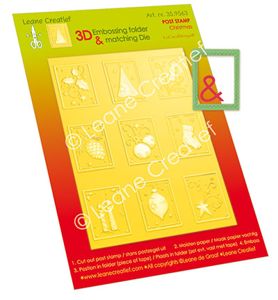 359.563 - Leane Creatief - 3D gabarit de gaufrage, Timbres de Noël - 