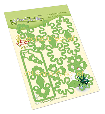 45.6784 - Leane Creatief - Glitter foam decoration Sapin de Noël 3D - Noël, hiver