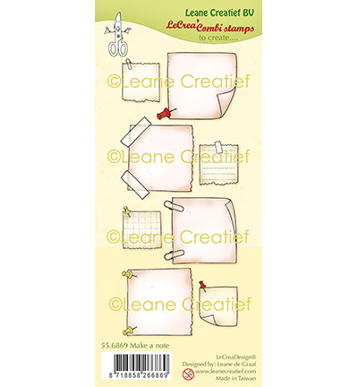 55.6869 - Leane Creatief - Make a note - Tampons clear combi