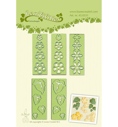 45.0331 - Leane Creatief - Small flowers & leaves - Lea'bilitie Cutting/Emb.