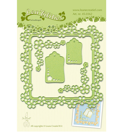 45.0362 - Leane Creatief - Flower frame - Lea'bilitie Cutting/Emb.