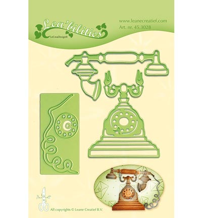 45.3028 - Leane Creatief - Vintage Telephone - Lea'bilitie Cutting/Emb.