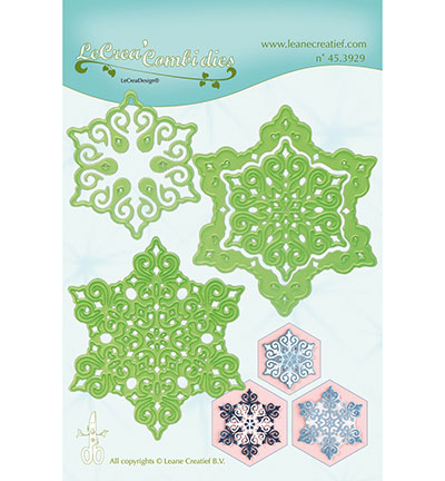 45.3929 - Leane Creatief - Ornament crystal combi - Lea'bilitie Cutting/Emb.