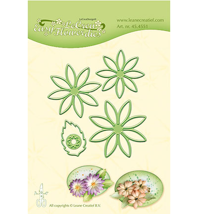 45.4551 - Leane Creatief - Easy flower die 001 - Fleurs