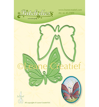 45.5909 - Leane Creatief - Patch die Butterfly - Papillons, insectes
