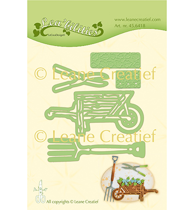 45.6418 - Leane Creatief - Set jardin Brouette, fourche, cisailles - Jardin