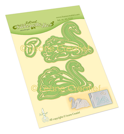 45.7231 - Leane Creatief - Cygnes silhoutte matrice - Animaux