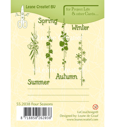 55.2038 - Leane Creatief - Seasons English text - Journaling