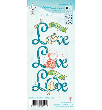 55.4032 - Leane Creatief - Love - Tampons clear combi