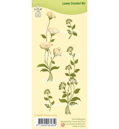 55.4650 - Leane Creatief - Flower swirls - Fleurs