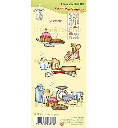 557.736 - Leane Creatief - Tampon clair à combiner Fournitures de cuisson - Manger, boire