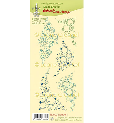 558.702 - Leane Creatief - Deco clear stamp, Structures nr 7 - Tampons deco et fonds