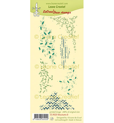 559.020 - Leane Creatief - Tampon clair deco Structures 8. - Tampons deco et fonds 559.020 - Leane Creatief - Tampon clair deco Structures 8. - Tampons deco et fonds